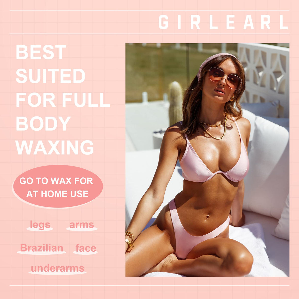 GIRLEARLE facial waxing small area use highlighting gentle results