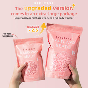 GIRLEARLE close-up of smooth rose oil-infused wax beads highlighting texture and quality