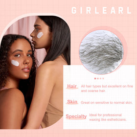 GIRLEARLE stripless removal action showing clean hair removal benefit