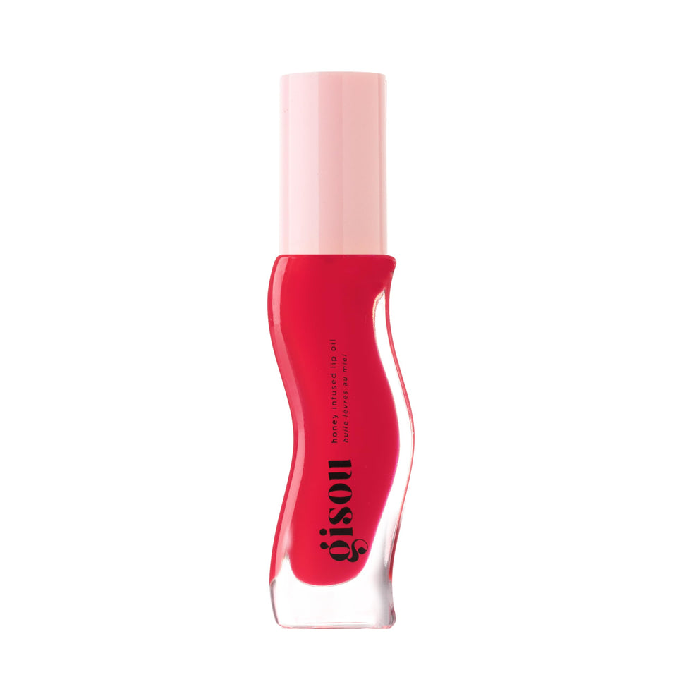 Gisou front tube in Strawberry Sorbet showing glossy finish benefit