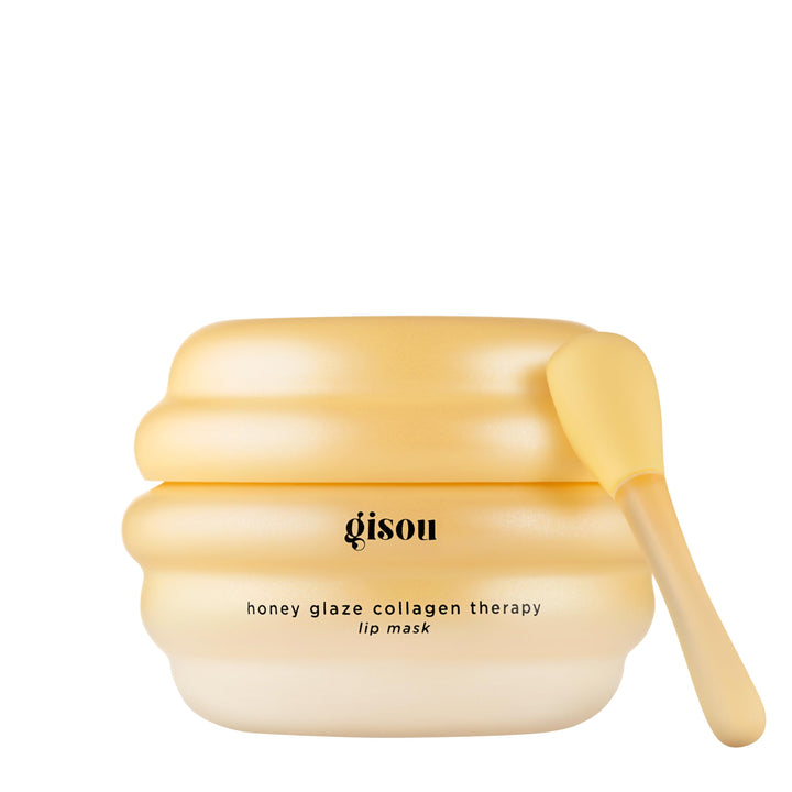 Gisou front jar showing product and glossy finish benefit