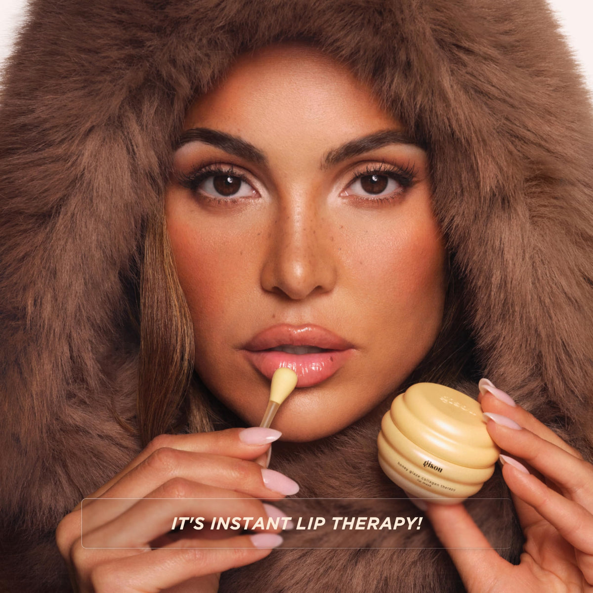 Gisou texture closeup highlighting buttery glide and hydration