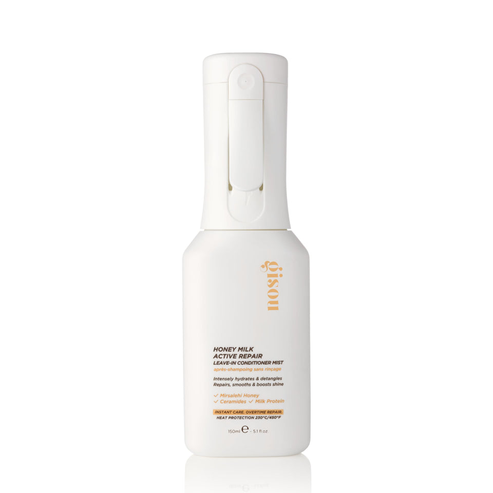 Gisou front packaging bottle showing product and benefits
