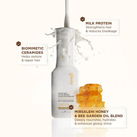Gisou bottle of Mirsalehi Honey ingredient highlighting nourishment