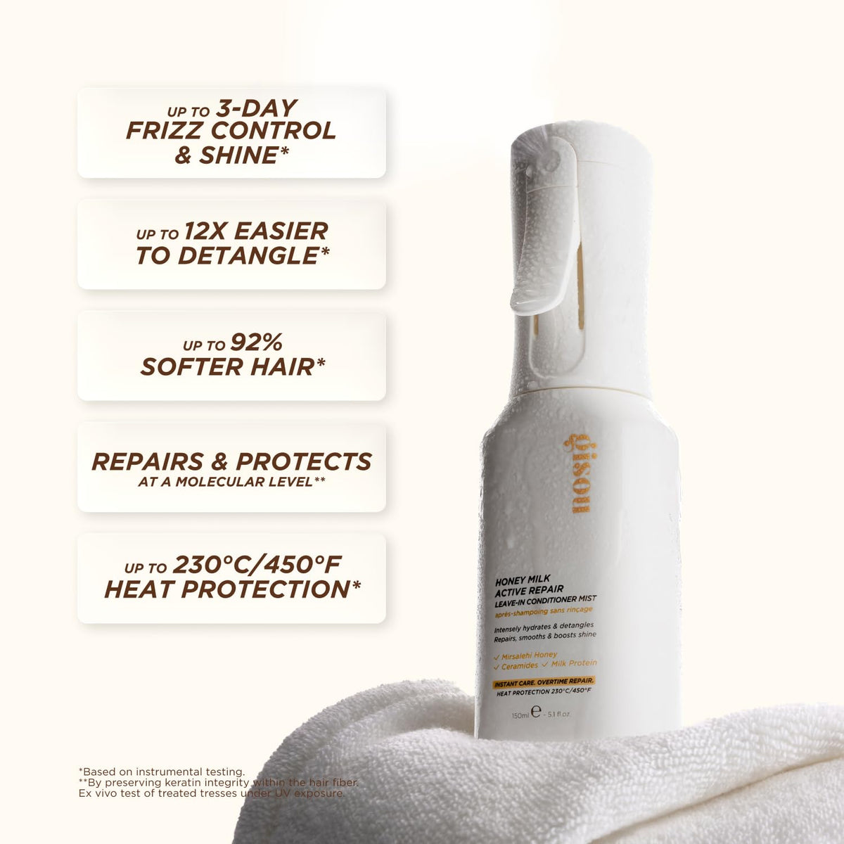 Gisou mist spray in action delivering ultra-fine even coverage