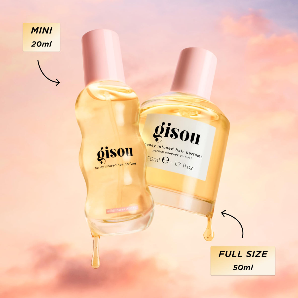 Gisou shown inside a purse for scale and on-the-go convenience