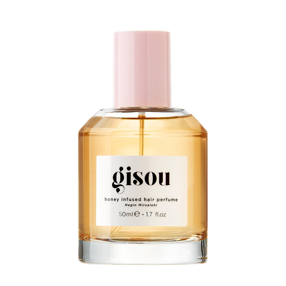 Gisou front bottle view showing elegant packaging and travel-ready size