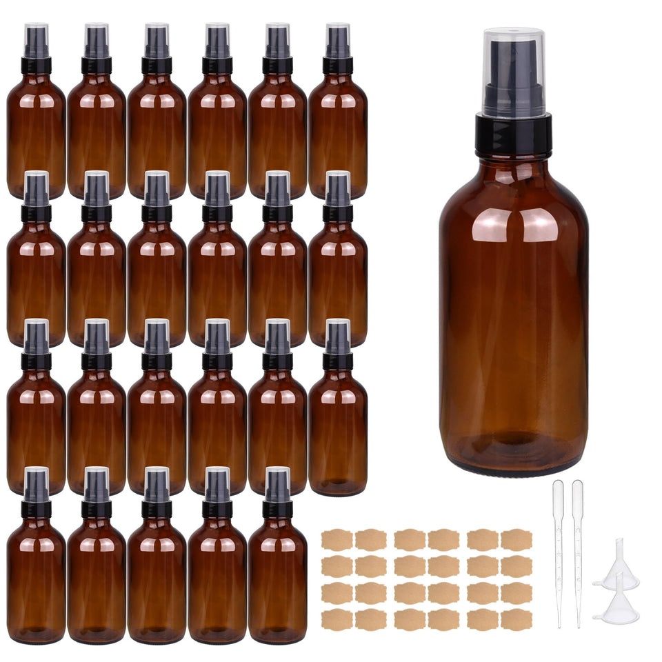 GIVAMEIHF amber glass front packaging showing 24-bottle set for organized travel