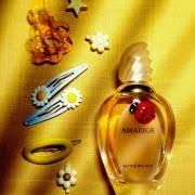 Givenchy Amarige bottle size comparison showing 3.3 oz scale for travel and storage
