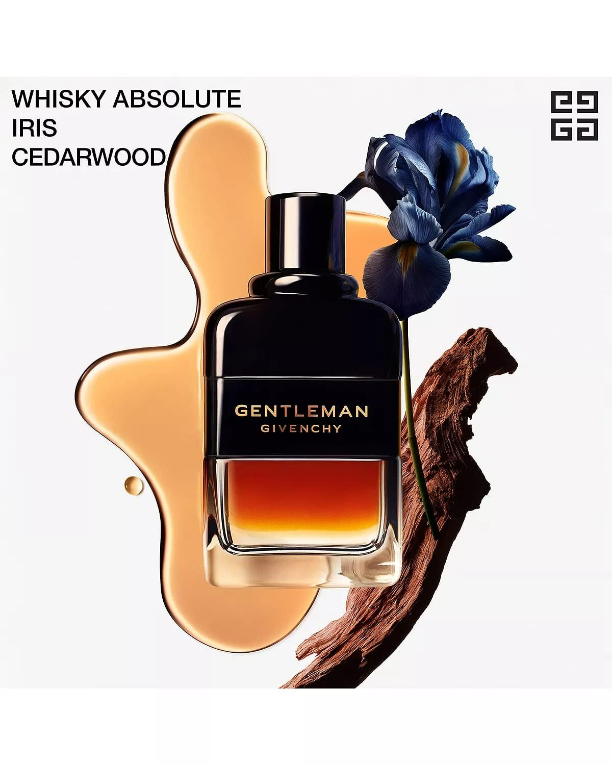 Givenchy Gentleman held in hand to show 3.3 oz scale and travel convenience