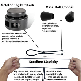 GJRR adjustable cord detail with metal button demonstrating customizable fit