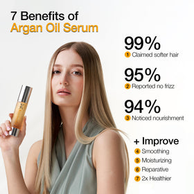 GK HAIR before and after ends comparison smooths split ends and adds gloss
