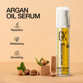 GK HAIR closeup of oil dispense demonstrates precise dosing and mess-free use
