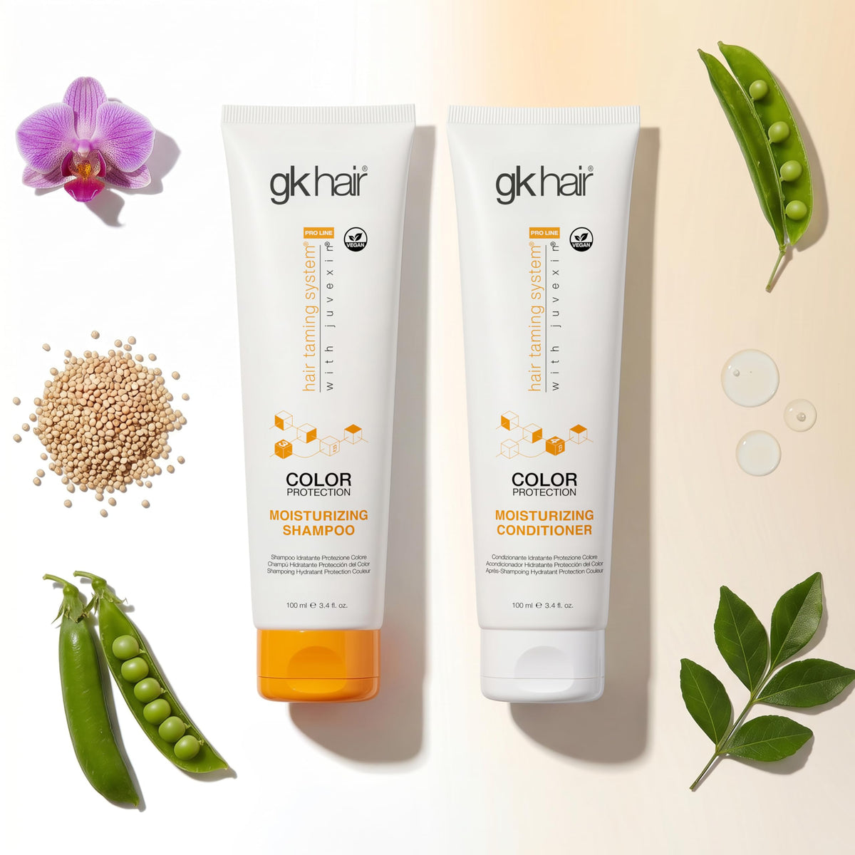 GK HAIR conditioner creamy texture spread for smooth detangling