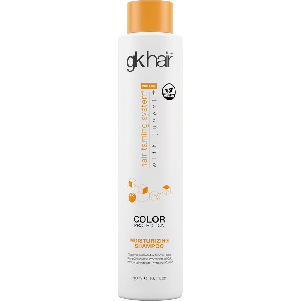 GK HAIR front bottle view showing packaging and volume benefit