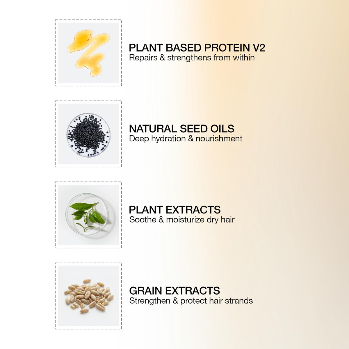 GK HAIR back label with ingredients list and usage details