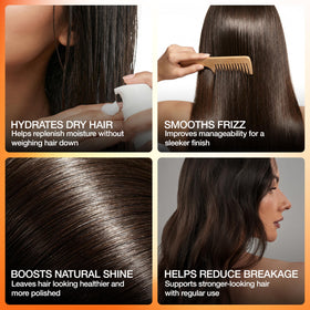 GK HAIR ingredients label close-up highlighting keratin benefit