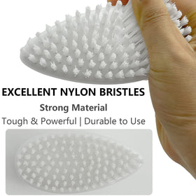 GKETN bristle close-up highlighting firm nylon texture for deep scrubbing