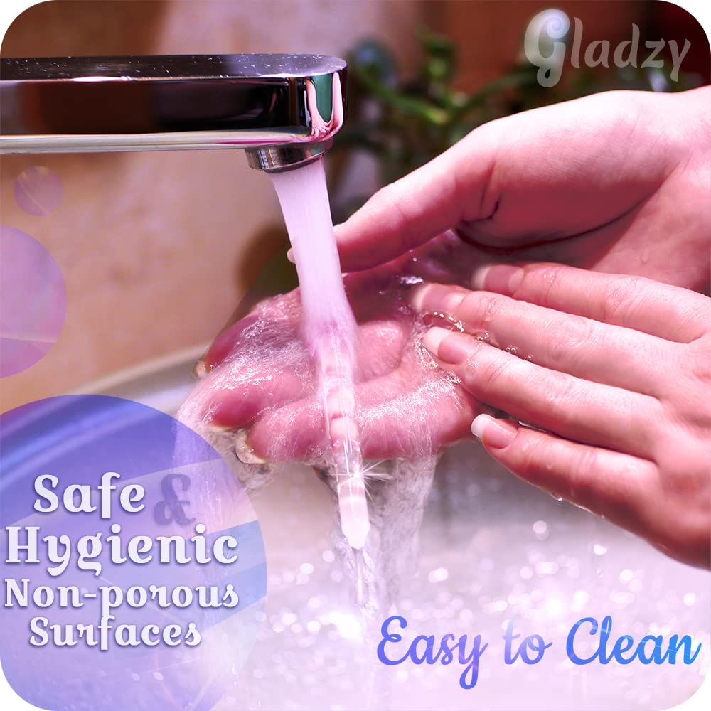 Gladzy manicure stick held in hand to show scale and ergonomic control