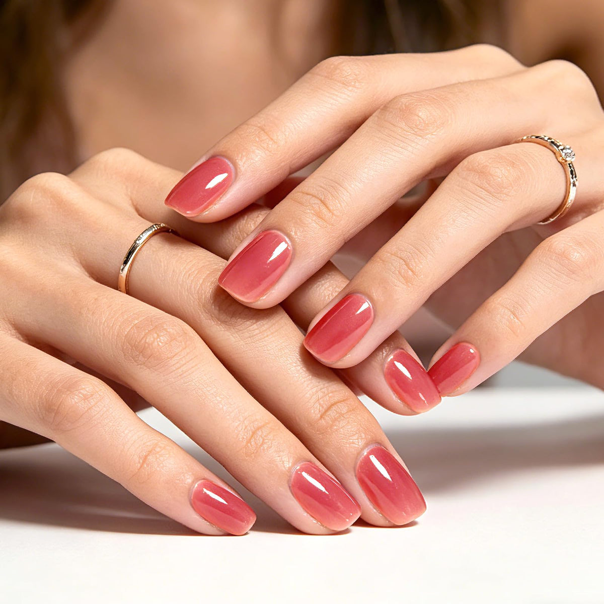 GLAMERMAID close-up of gel-like sheen highlighting glossy, salon finish