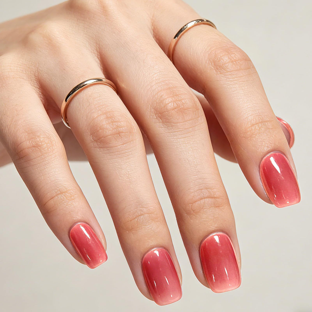 GLAMERMAID detail of thicker free edge and thinner cuticle for durability