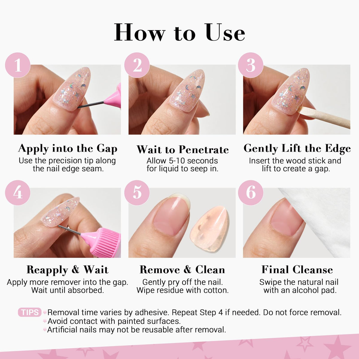 GLAMERMAID in a manicure setting showing gentle at-home nail-care use