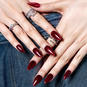 GLAMERMAID short oval style worn with outfit showing versatile look benefit