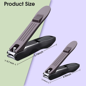 GLAMFIELDS fingernail clipper close-up highlighting precise curved blade benefit