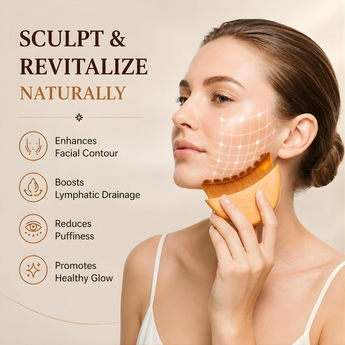 Glamistry brush used with serum to smooth application and improve glide