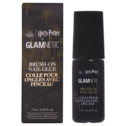 Glamnetic Harry Potter front packaging showing bottle and themed label for collectors benefits durability