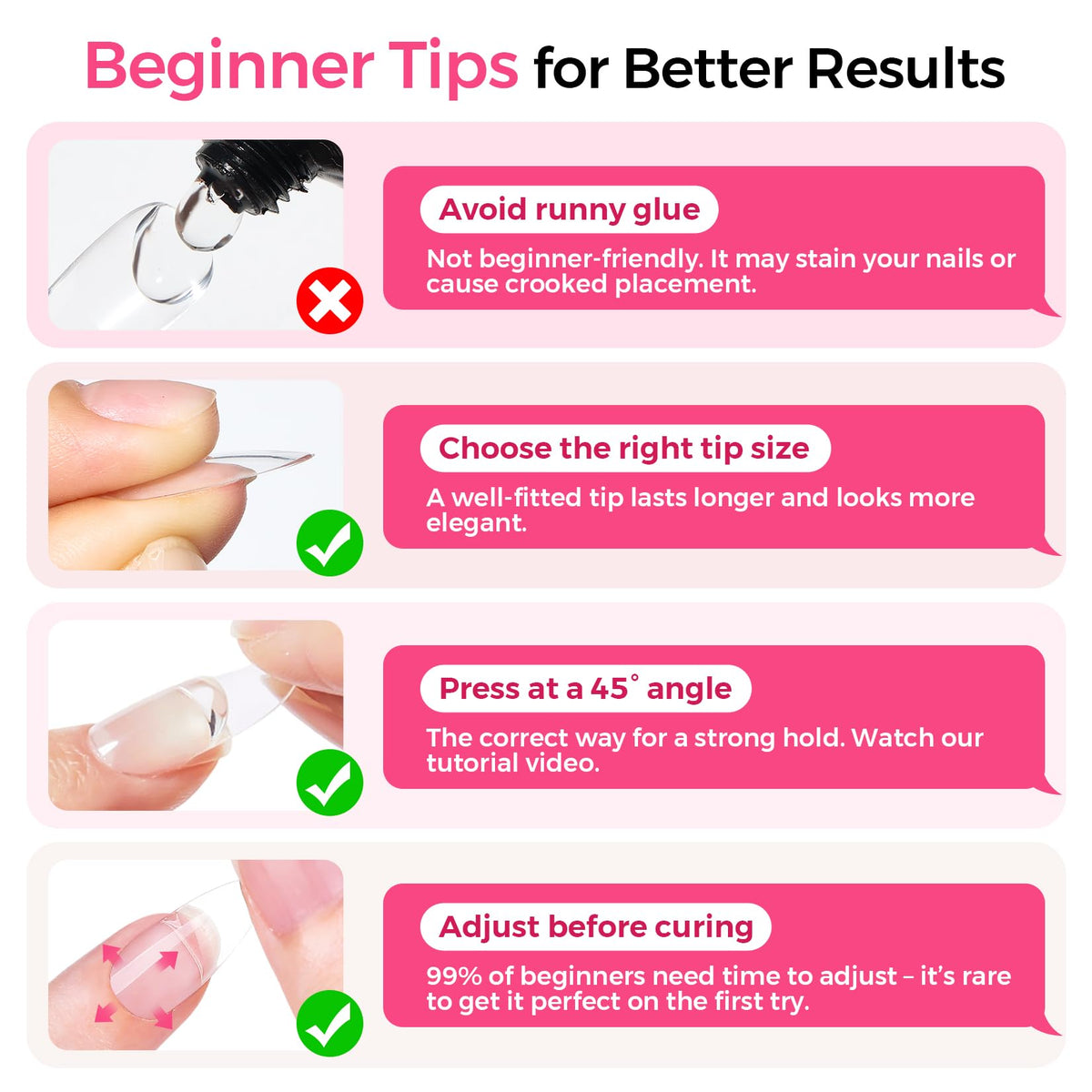 Glamonade application demonstration showing step-by-step application for beginners