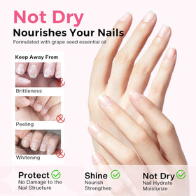 Glamonade removing glitter polish to show powerful, fast breakdown