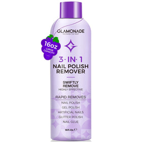 Glamonade front bottle showing label and 16 oz capacity for professional removal