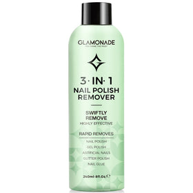 Glamonade bottle front label showing product and benefit