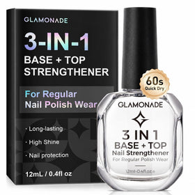 Glamonade front packaging showing clear bottle and glossy finish benefit