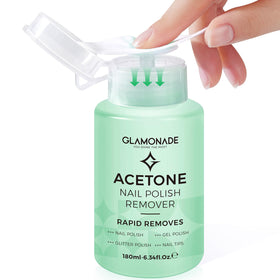 Glamonade front packaging with pump showing compact travel-friendly design