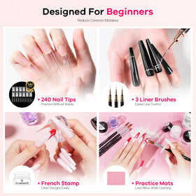 Glamonade nail stamp with patterned plates, quick attractive designs benefit