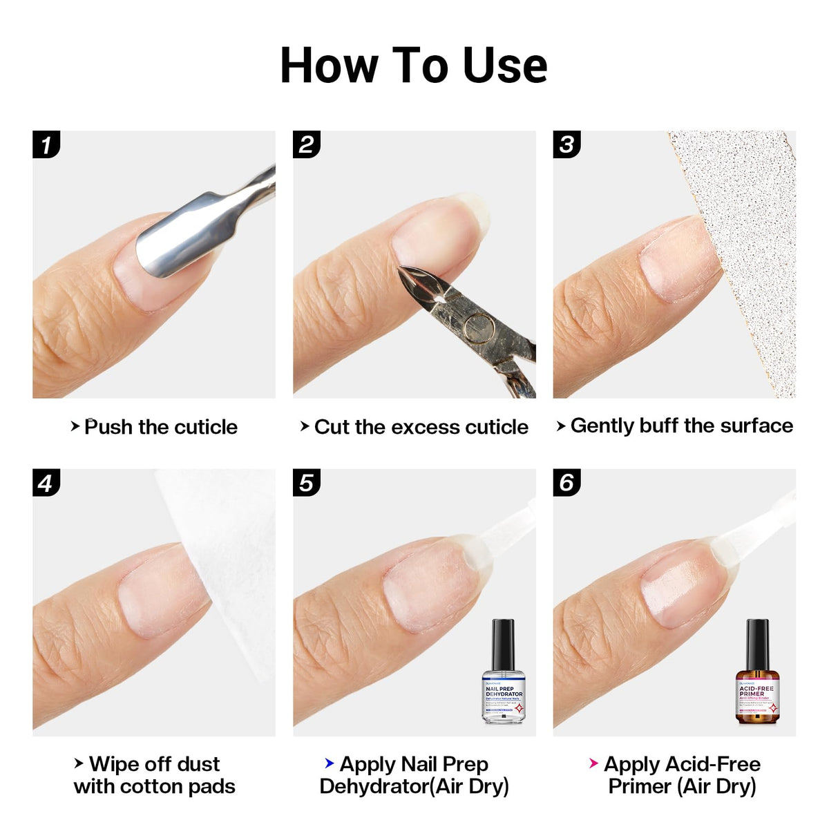 Glamonade safe formula ingredient focus showing gentle, low-corrosion chemistry for nails