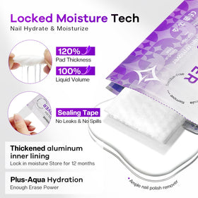Glamonade wipe next to hand for scale illustrating extra-large size