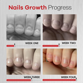 Natural-looking transparent finish on nails from Glamonade promoting discreet protection