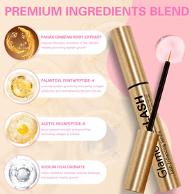 Glamosoar precision applicator close-up enabling accurate nightly lash-line application
