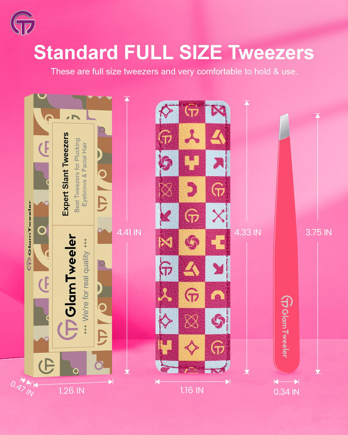 GlamTweeler presented in a gift box, elegant beauty tool for gifting