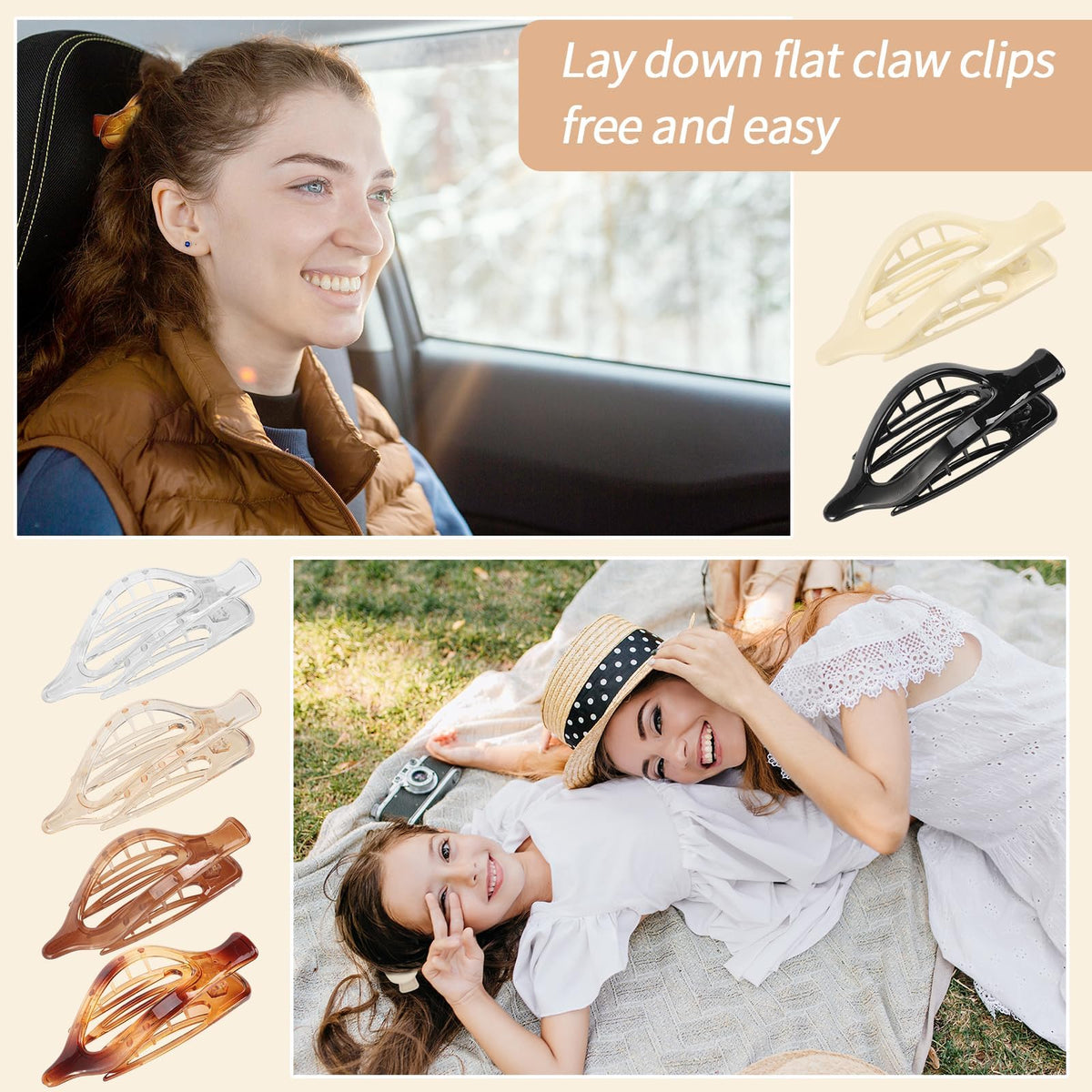 Glaudmeiss worn in hair half-up style for neat, low-profile look