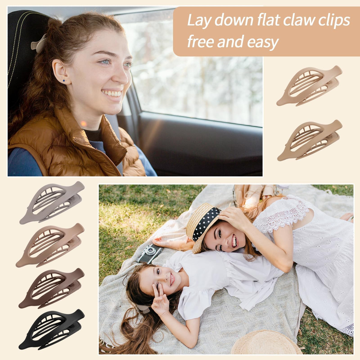 Glaudmeiss set spread displaying six neutral colors for outfit matching