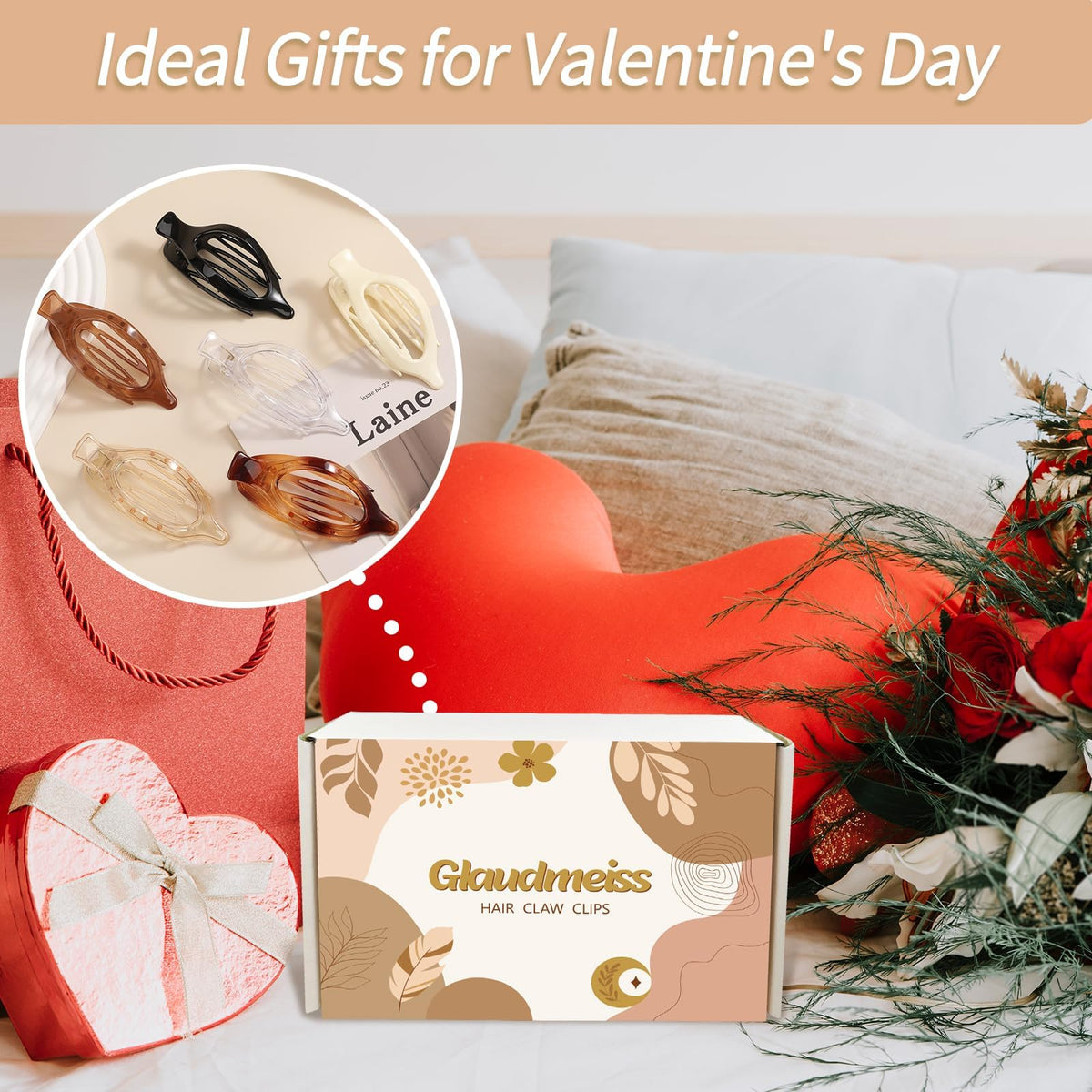 Glaudmeiss six-color lay-flat arrangement offering outfit matching
