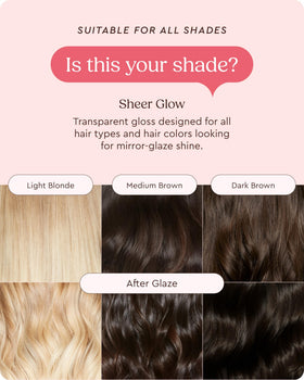 glaze before and after comparison revealing enhanced color and mirror shine