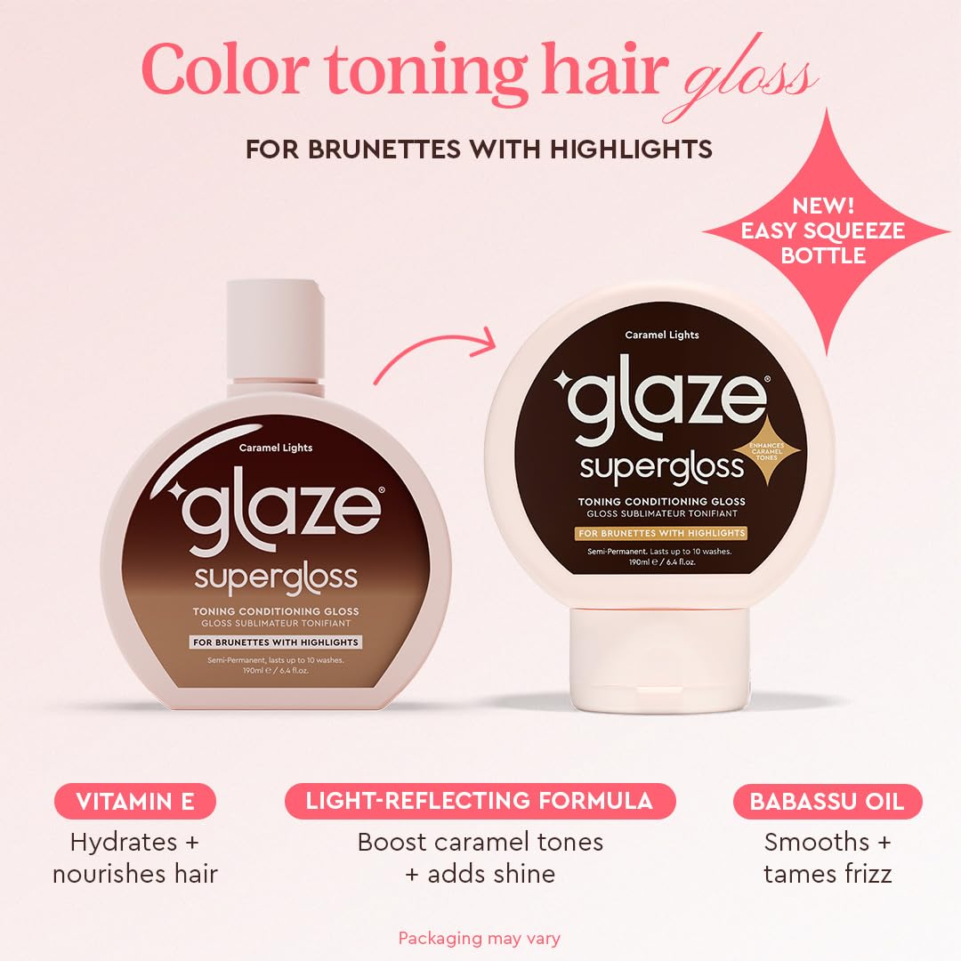 glaze texture close-up revealing creamy gloss for smooth hair