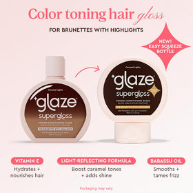 glaze texture close-up revealing creamy gloss for smooth hair