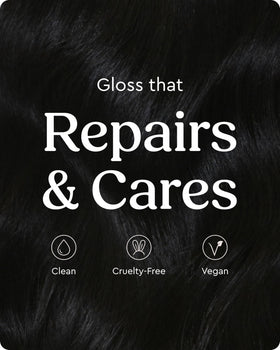 glaze finished hair with mirror-gloss finish showcasing radiant, conditioned look
