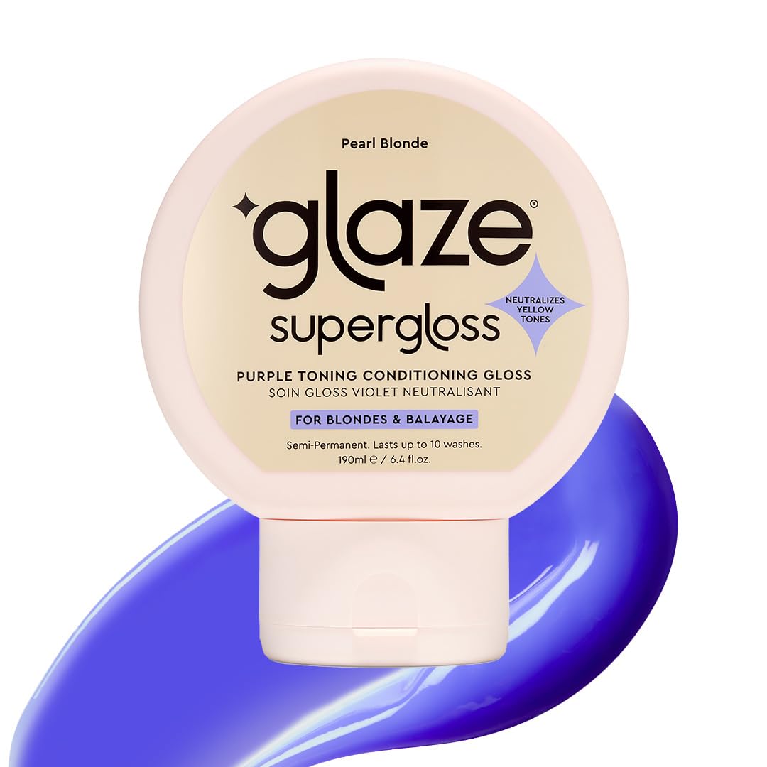 glaze front packaging showing product and shade Pearl Blonde for clear identification and appeal